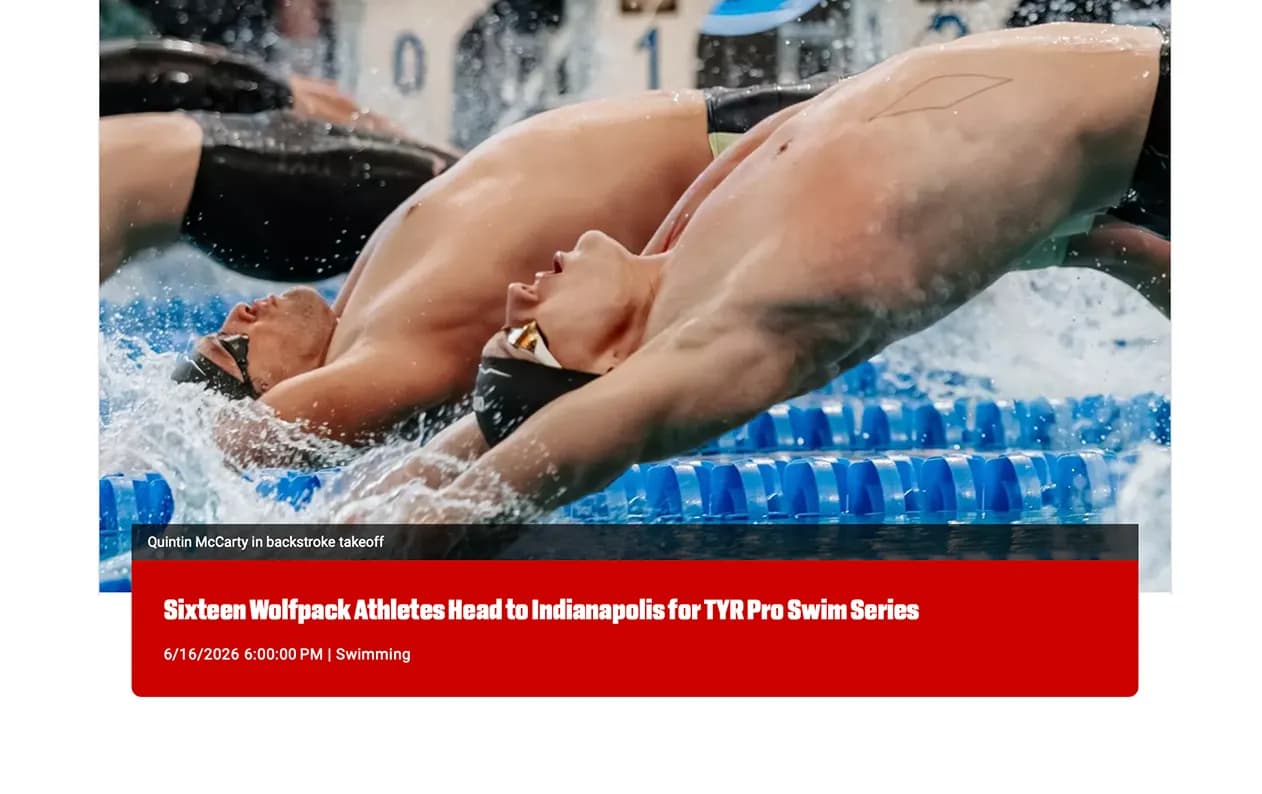 Full House in Indy: 16 Wolfpack Athletes Set to Compete Across All 17 Events