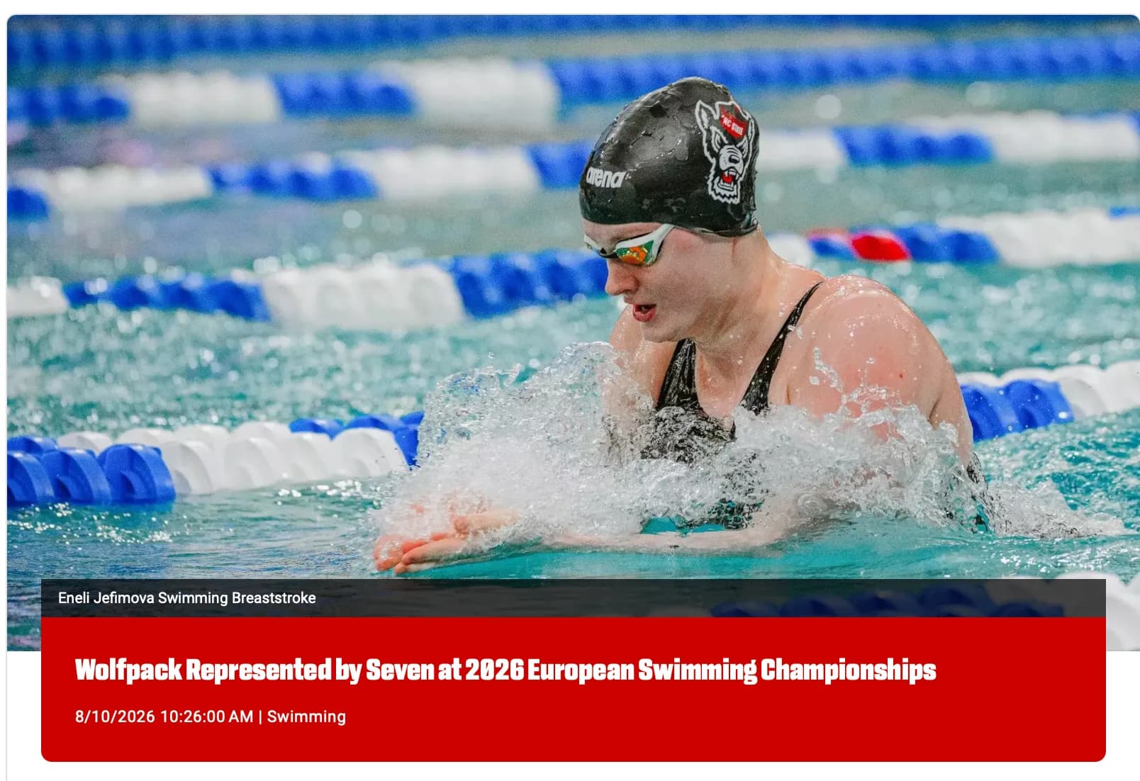 Wolfpack Represented by Seven at 2026 European Swimming Championships